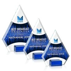 Charlotte Full Color Blue Diamond Crystal Award - Awards and Trophies