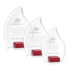 Romy Red Flame Crystal Award - Awards and Trophies