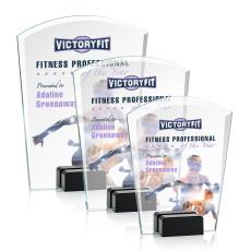 Lola Full Color Black Peaks Crystal Award - Awards and Trophies