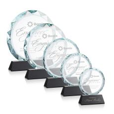 Stratford Black Circle Crystal Award - Awards and Trophies