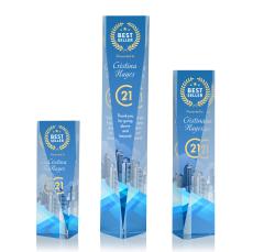 Henderson Full Color Towers Crystal Award - Full Color Imprint