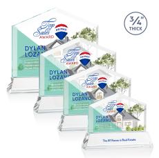 Micasa Full Color Starfire on Newhaven Peaks Crystal Award - Full Color Imprint