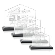 Domicile Black Peaks Crystal Award - Awards and Trophies