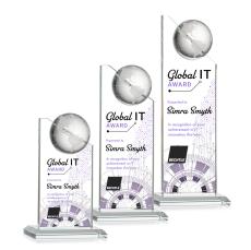 Arden Full Color  Optical Globe Crystal Award - Full Color Imprint