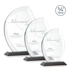 Wichita Black Flame Crystal Award - Crystal Awards