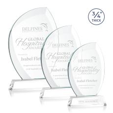 Wichita Clear on Newhaven Base Flame Crystal Award - Crystal Awards