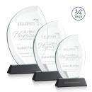 Wichita Black on Newhaven Base Flame Crystal Award