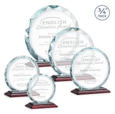 Centura Rosewood Circle Crystal Award - Awards and Trophies
