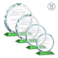Centura Green Circle Crystal Award - Awards and Trophies