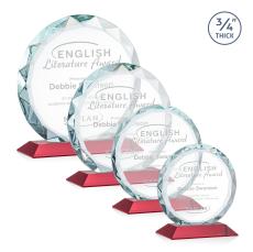 Centura Red Circle Crystal Award - Awards and Trophies