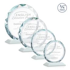 Centura White Circle Crystal Award - Awards and Trophies