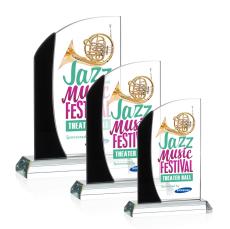 Jarvis Full Color Black Peaks Crystal Award - Crystal Awards