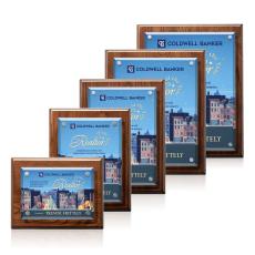 Caledon Full Color Plaque - Walnut/Silver - Full Color Plaques