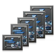 Caledon Full Color Plaque - Carbon Fibre/Silver - Full Color Plaques