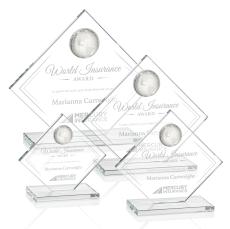 Ferrand Globe Clear Diamond Crystal Award - Diamond Awards