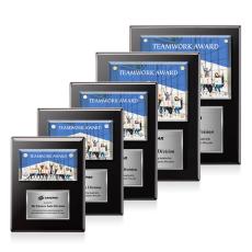 Gossamer Full Color Plaque - Black/Silver - Plaque Awards