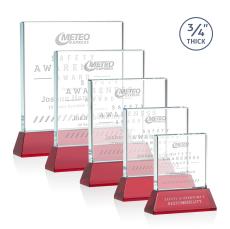 Terra Red on Newhaven Square / Cube Crystal Award - Desktop Awards