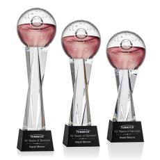 Jupiter Globe on Grafton Base Glass Award - Glass Awards