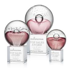 Jupiter Globe on Granby Base Glass Award - Glass Awards