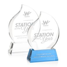 Preswick Flame on Base Crystal Award - Crystal Awards