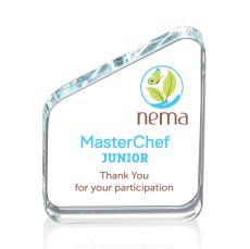 Lada Full Color Rectangle Crystal Award - Desktop Awards