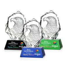 Ottavia Eagle Head Full Color Animals Crystal Award - Crystal Awards