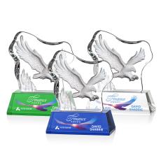 Ottavia Flying Eagle Full Color Animals Crystal Award - Crystal Awards