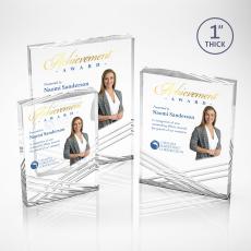 Chestham Full Color Clear Rectangle Acrylic Award - Awards and Trophies