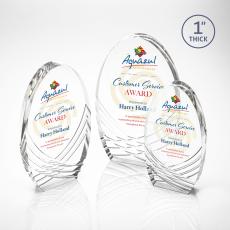 Westbury Full Color Clear Circle Acrylic Award - Acrylic Awards