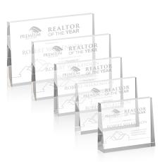 Lansing Clear (Horiz) Rectangle Acrylic Award - Acrylic Awards