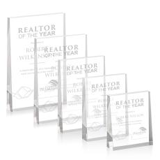 Lansing Clear (Vert) Rectangle Acrylic Award - Acrylic Awards