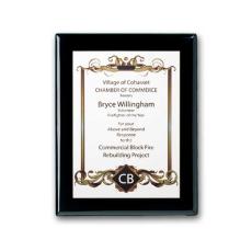 SpectraPrint Plaque - Ebony White - Plaque Awards