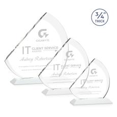 Nantucket White Peaks Crystal Award - Awards and Trophies