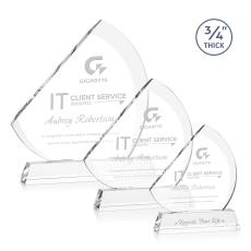 Nantucket Clear on Newhaven Peaks Crystal Award - Awards and Trophies