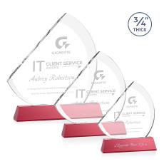 Nantucket Red on Newhaven Peaks Crystal Award - Awards and Trophies
