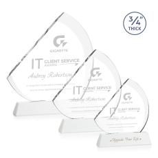 Nantucket White on Newhaven Peaks Crystal Award - Awards and Trophies