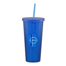 Crenshaw Textured Tumbler w/ Straw - 21oz - Promotional Products