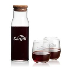 Aviston Carafe & Crestview Stemless Wine - Corporate Gifts