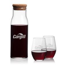 Aviston Carafe & Vale Stemless Wine - Corporate Gifts