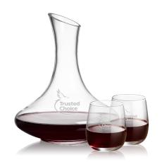 Kanata Carafe & Crestview Stemless Wine Set - Barware