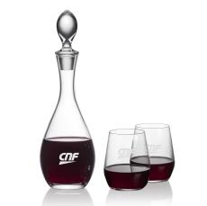 Malvern Decanter & Germain Stemless Wine - Corporate Gifts
