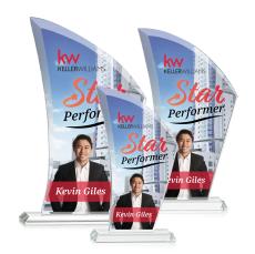 Agassi Full Color Unique Crystal Award - Crystal Awards