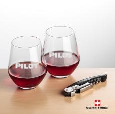 Swiss Force Opener & Reina Stemless Wine - Corporate Gifts