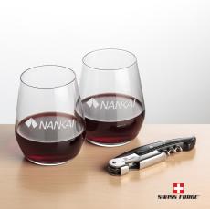 Swiss Force Opener & Germain Stemless Wine - Corporate Gifts