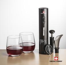 Swiss Force Opener Set & Crestview Stemless Wine - Corporate Gifts
