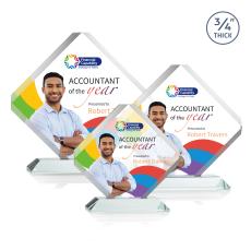 Toulon Full Color Starfire Diamond Crystal Award - Diamond Awards