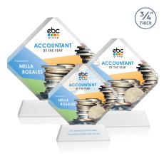 Toulon on Newhaven Full Color White Diamond Crystal Award - Diamond Awards