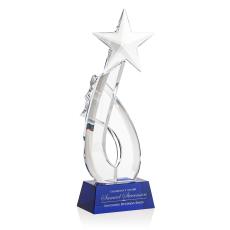 Odessa Shooting Blue Star Crystal Award - Star Awards