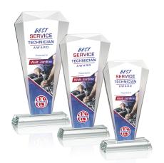 Foster Full Color Peaks Crystal Award - Crystal Awards