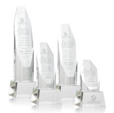 Barrhaven Clear on Base Polygon Crystal Award - Awards and Trophies